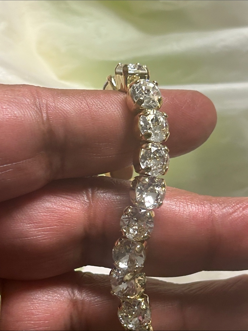 Sorrelli Gold-Tone Bracelet with Clear Crystals - Picture 6 of 8